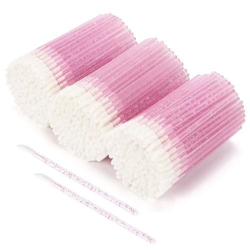 500 Disposable Lip Applicators - Pink Crystal Wands
