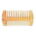 Untreated 4.3 inch Real Ox Horn Curly Hair Picks Beard Mustache Comb, Handmade Fine Wide Tooth Double Sided Small Pocket Travel, Anti-static Detangling Massage Scalp Gua sha for Women Men