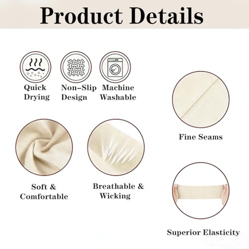 6-Pack Wide Stretchy Headbands for Women - Non-Slip Knotted Hairbands
