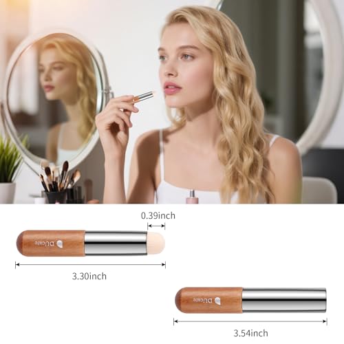DUcare Portable Lip Brush with Cap | Travel Makeup Brush