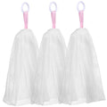 3-Pack Japanese Foaming Soap Mesh Bags with Drawstring