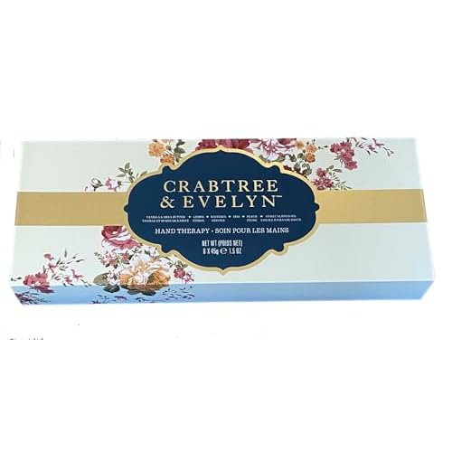 Crabtree & Evelyn 6 pc Signature Hand Therapy Magnetic Box (Floral Collection)