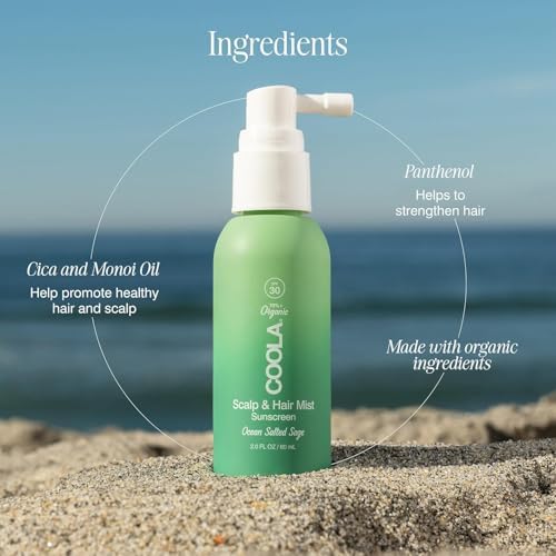 COOLA Organic Scalp Spray SPF 30 with Monoi Oil