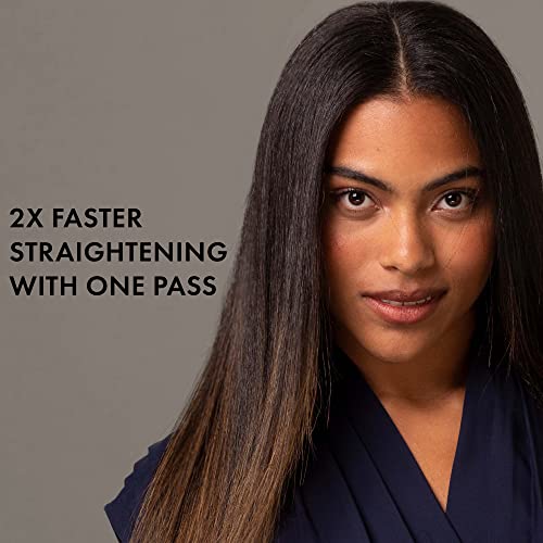 Hot Tools Pro Artist Black Gold Double Straight Dual Plate Hair Straightener | Faster Styling and Reduced Damage