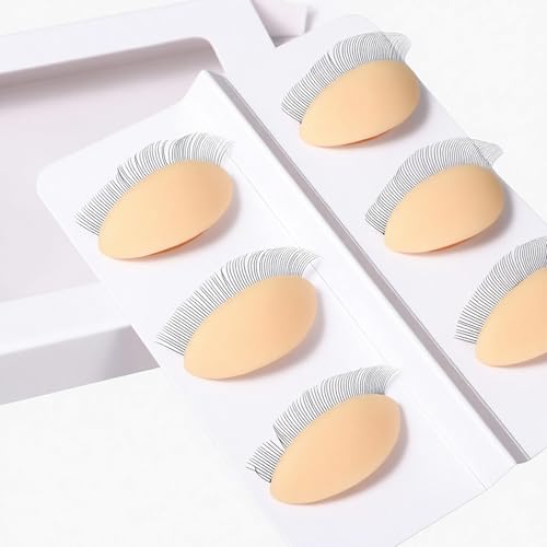 12pcs Silicone Replacement Eyelids for Lash Extension Training