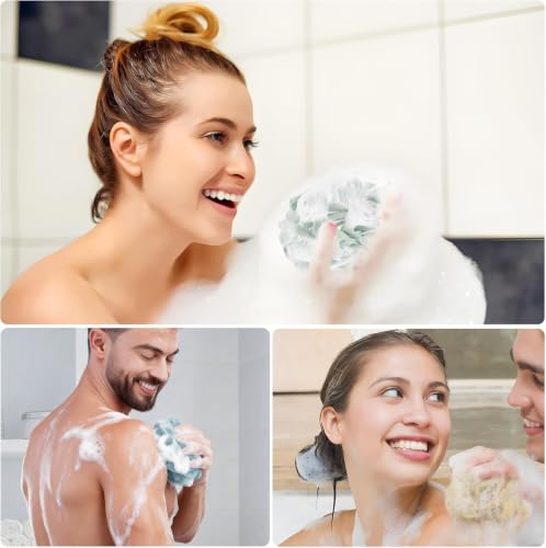 Yoget 4 Pack Shower Loofah Sponge - 60G Bath Exfoliator