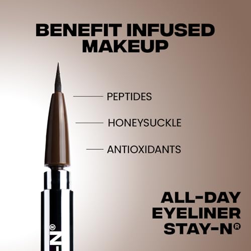 Sacheu STAY-N Liquid Eyeliner Pen | Waterproof Long-Wear 360° Flex Tip