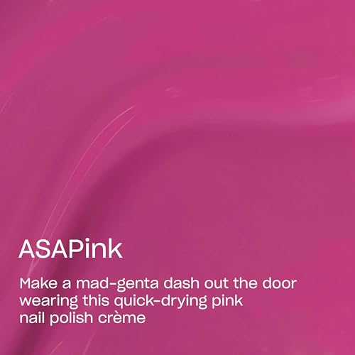 OPI RapiDry Quick Dry Nail Polish - ASAPink Magenta Pink, Crème & Shimmer