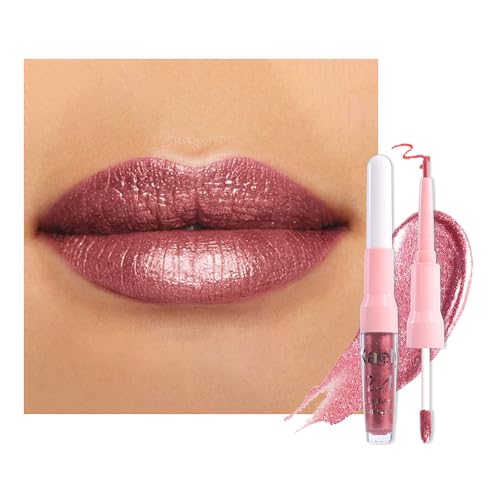 2-in-1 Lip Liner & Liquid Lipstick Set - 21 Colors