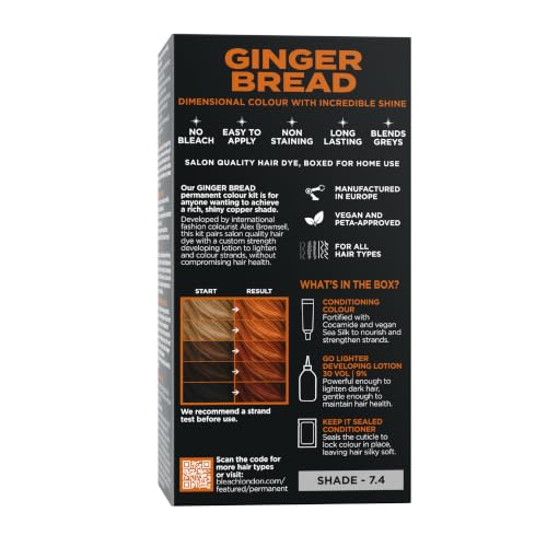 No Bleach London Ginger Bread Permanent Hair Dye Kit