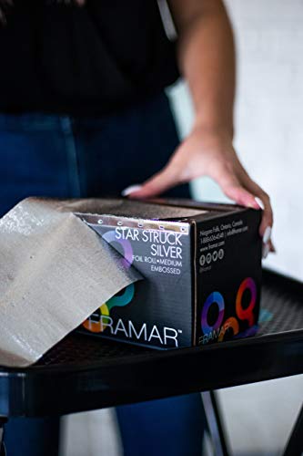 FRAMAR Silver Hair Foil Roll 320 ft with Dispenser & Blade