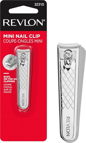 Revlon Compact Nail Clipper - Silver, 1 Count - Travel Grooming Tool