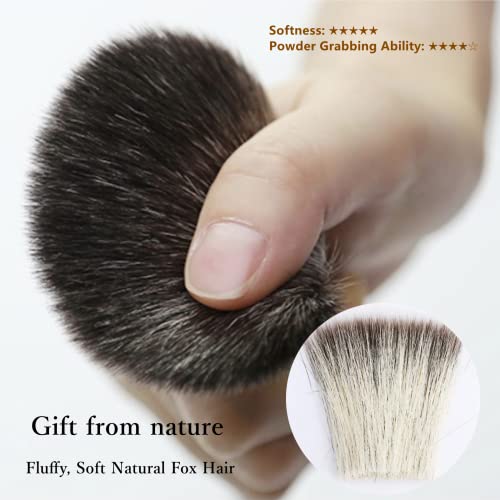 Contour Brush for Makeup Face Powder Brushes?Contour & Define?Perfect for Contour Powder£¬Blush, Bronzer, Highlighter?Even and Natural Application, Made with Natural Animal Hair Fox Bristles,