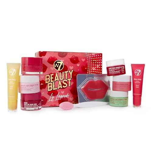 W7 Beauty Blast Lip Legends Sweet Dreams Gift Set - Lip Masks, Scrubs, Balms and More ? Exclusive W7 Sweet Dreams Flavors Included