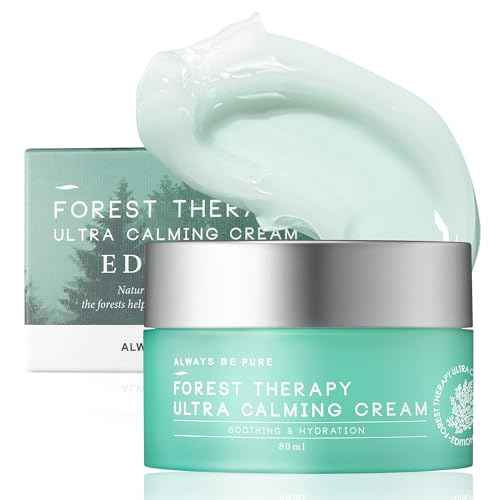 Forest Therapy Ultra Calming Cream Soothing Moisturizer for Sensitive, Acne-Prone Skin - Redness Relief, Deep Hydration, Trouble Care - Korean Skin Care 2.70 Oz