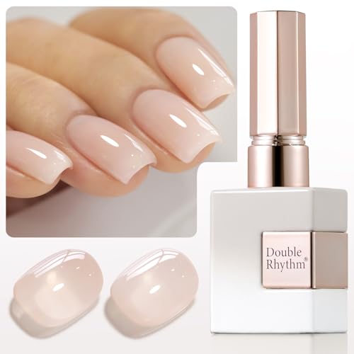 Double Rhythm Translucent Jelly Gel Polish - Sheer Beige Nude 15ml