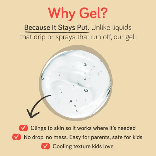 Boo Boo Gel for Kids I Gentle Hypochlorous Acid Skin Relief | Non-Stinging Cleaning Gel for Cuts, Scrapes, Bug Bites, Rashes & Minor Burns | Safe for All Ages, Alcohol-Free, Fast Soothing Care