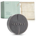 SEACRET Dead Sea Mud Soap Bar - Deep Pore Purifying & Refining Facial Cleanser with 21+ Minerals and Witch Hazel, Natural Exfoliating Spa Bar for Normal to Oily Skin, SLS-Free, Fragrance-Free, 4.4 oz