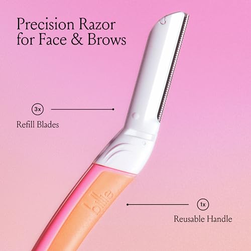 Billie - Dermaplane Refill Blades - Stainless Steel Blades with Safety Micro-guards - Nickel-free - Gently Exfoliates Skin - 3 count