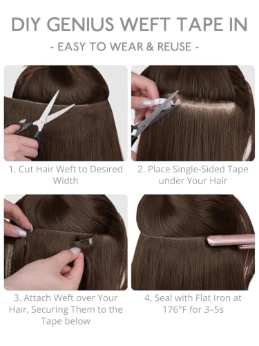 Tape In Hair Extensions Remy Human Hair 18in 100g