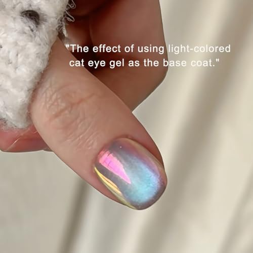 BEAUTNICE mermaid aurora Chrome Nail Powder - Glazed Donut Mirror Effect Holographic, 0.5g