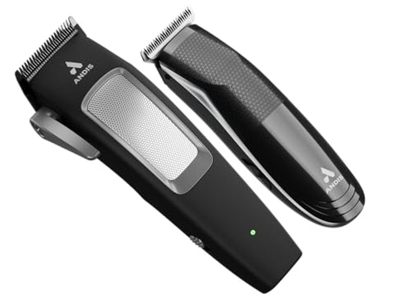 Andis Cordless Hair Clipper & T-Blade Trimmer Combo Set - 23-Piece Kit