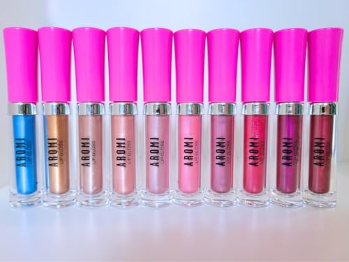 Aromi Fuchsia Lip Gloss - High-Shine Plumping Liquid Lipstick