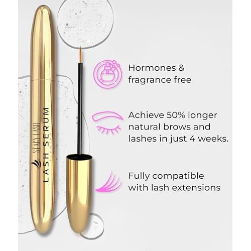 STACY LASH Shampoo 50ml Cleaning Kit of Eye Makeup Remover (Foam Cleanser) & Shampoo Brush & Mascara Brush Bundle with Eyelash Serum 5ml for Lash Growth and Thickness