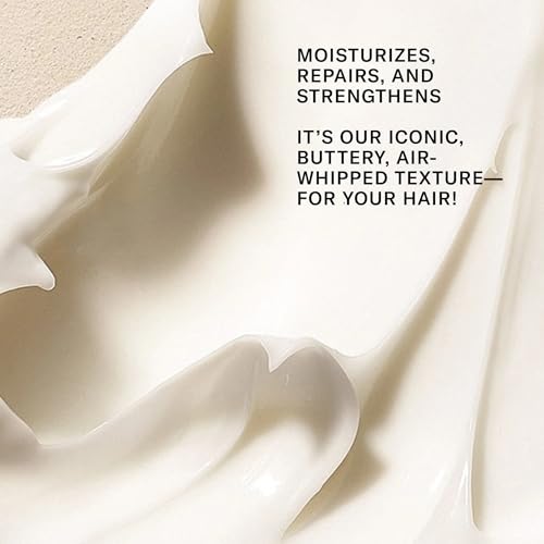 Josie Maran Argan Moisture Hair Conditioner Butter - Deep Conditioner for Added Volume, Body & Shine - Enriches Hair with Hydration and Strengthens Strands for Less Breakage - Juicy Fruits (6 Fl Oz)