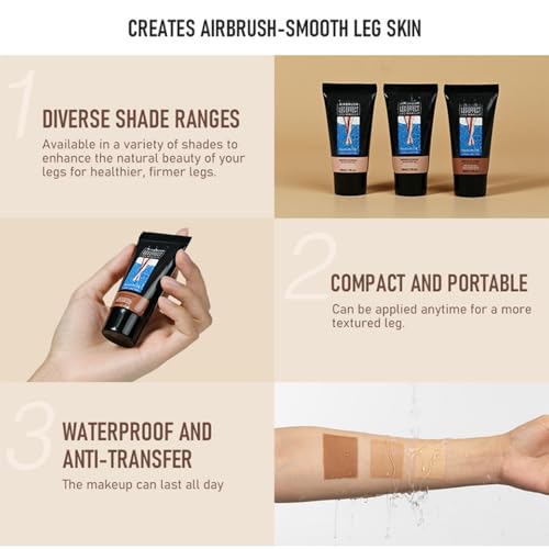 Waterproof Body Bronzer Leg Makeup - Tattoo & Scar Cover