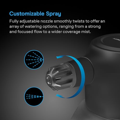 AC Infinity 2L Electric Garden Sprayer - Rechargeable Plant Mister, Graphite