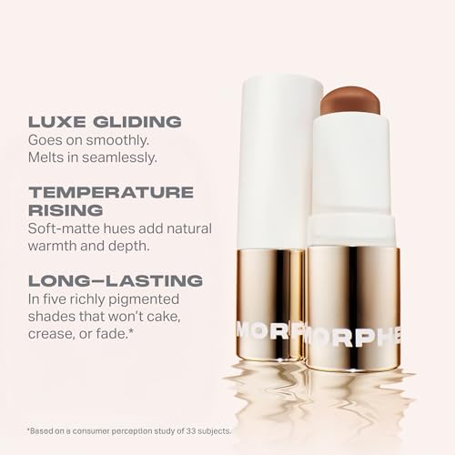 Morphe Cream Bronzer Stick - Soft Matte Finish with Vitamin E