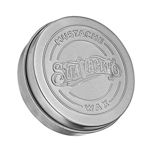 Suavecito Whiskey Bar Mustache Wax 1.5 oz - Control & Style Your Mustache With All Day Hold, Portable Travel Size Tin Can, Moisturize & Style, Facial Grooming With A Masculine Scent