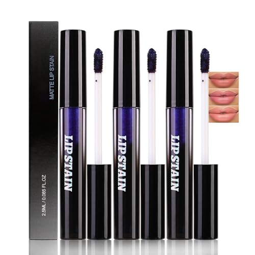 CAKAILA 3Pcs Peel Off Lip Stain Tints Waterproof Matte Lip Gloss for All-Day Wear