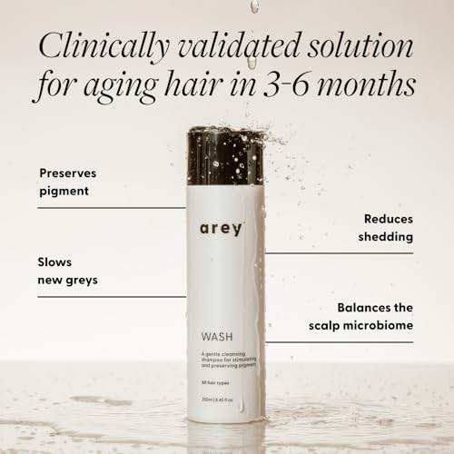 Arey Anti-Grey Hair Shampoo for Men & Women, 8.45 Fl Oz