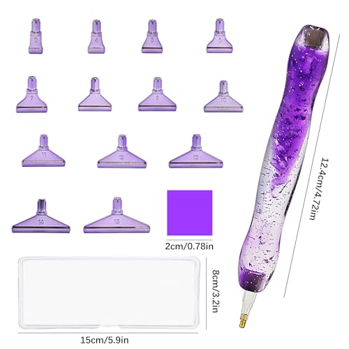 5D Diamond Painting Pen Kit 26-Piece with 15 Nibs & Accessories