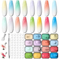 Ombre Gradient Nail Gel Polish - 16 Colors No Wipe UV/LED