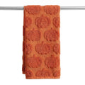Peryiter Fall Hand Towels Set 3D Pumpkin Jacquard Rust Orange Autumn Decor