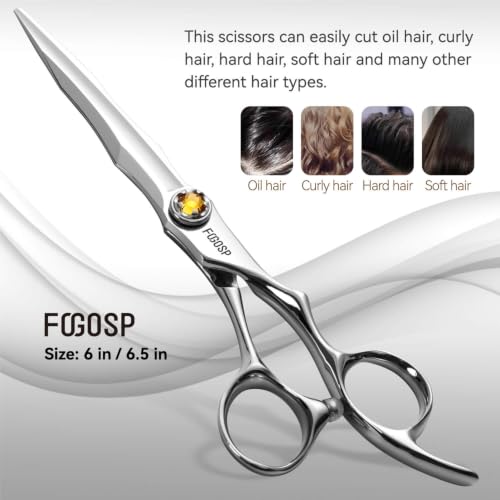 FOGOSP 6-Inch Japanese VG10 Hair Shears Set for Barbers & Salon Professionals