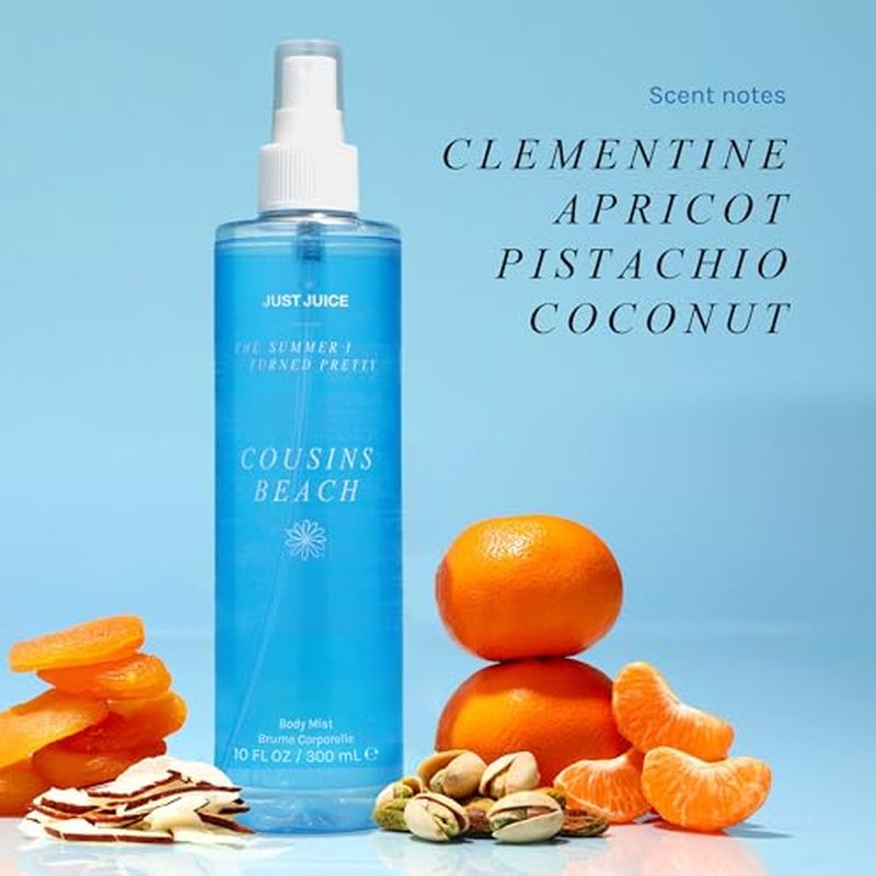 Cousins Beach Body Mist by Just Juice - Coconut & Vanilla Spray 10.14 oz