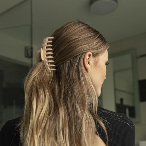 FRAMAR Extra Large Claw Clips for Thick Hair | Matte Finish