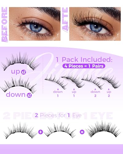Magnetic Eyelashes with Applicator - No Glue Needed