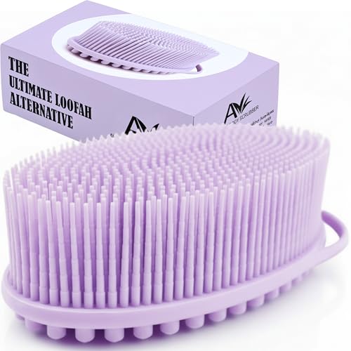 Avilana Premium Silicone Body Scrubber – Dual-Sided Bath Brush