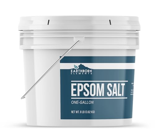Epsom Salt 8 Lb – Pure Magnesium Sulfate for Bath & Foot Soaks