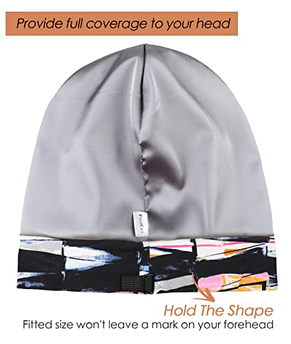 Adjustable Satin Lined Sleep Cap for Dreadlocks & Curly Hair