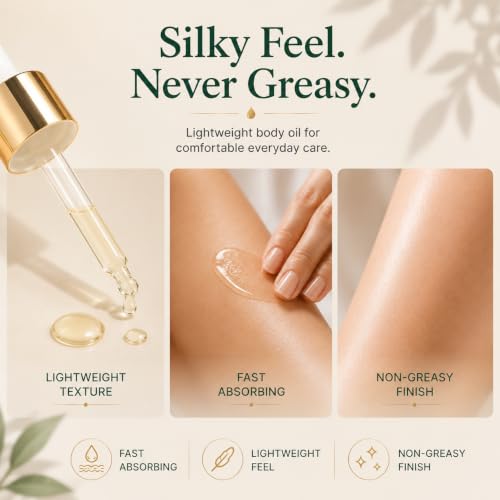 Medivita Lightweight Body Oil for Post-Shave Care - Hydrating Oil for Smooth Skin