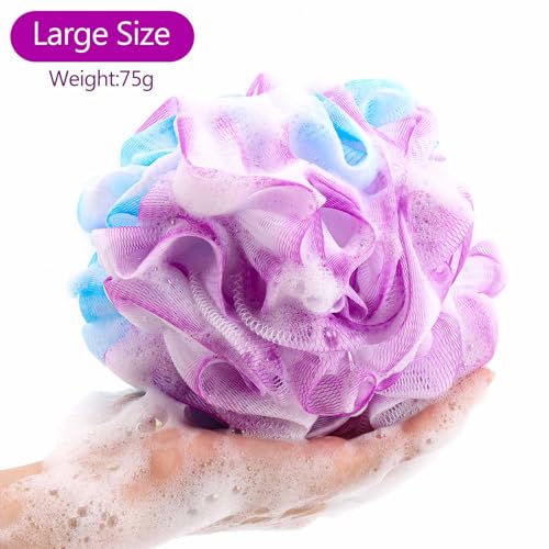 Large Loofah Sponges Pack of 6 - Exfoliating Bath Puffs