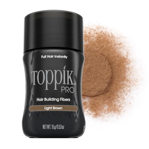 Toppik PRO Hair Building Fibers Light Brown 52.9oz - 4 Sizes, 9 Shades