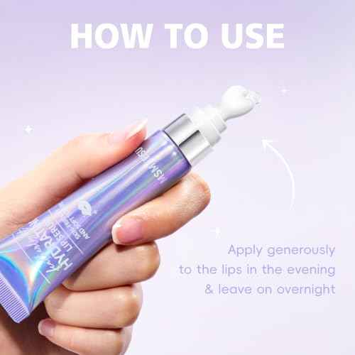 Lip Balm & Serum for Dry Lips, Featherlight Hydrating Balm, Non-Sticky Lip Moisturizer for Smooth & Glossy Lips, 2-Pack (0.5oz Each)