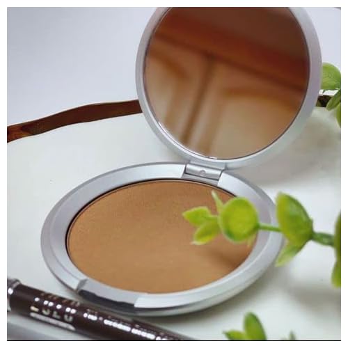 ZUZU LUXE Mineral Bronzer- Natural Ingredients, Refillable Compact, & Shimmer Finish, 0.32 oz